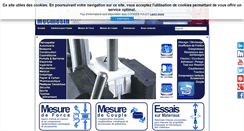 Desktop Screenshot of mecmesin.fr